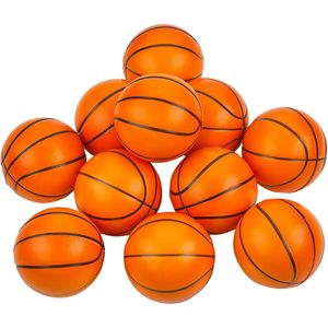 12 x 2,5" Mini-Schaumstoff-Basketbälle für Kinder