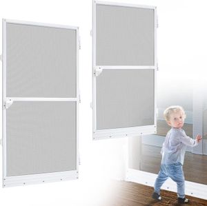Drzwi z moskitierą aluminiową do maks. 120 x 240 cm, białe CEEDIR