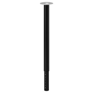 IKEA OLOV 4 Stück Tischbein Bein verstellbar 60-90cm, schwarz (302.643.01)