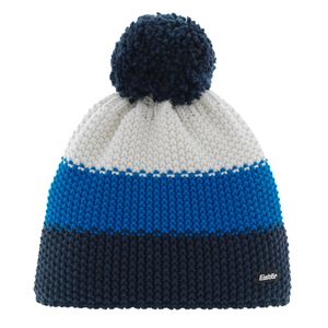 Eisbär Bommelmütze für Herren Star Pompon MÜ aus 50% Wolle, Größe:Einheitsgröße, Farbe:darkcobalt-bugatti-white