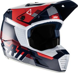 Leatt Moto 3.5 V.22 Motocross Helm (Blue/Red/White,M (57/58))
