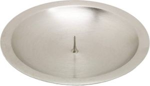 Kerzenteller Ø10cm Silbern Dorn Kerzenständer Kerzenhalter Kommunion Taufe 2816