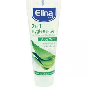 Elina Aloe Vera Hygiene Hand Oberflächen Gel 75ml 2in1 in Tube Hände Reinigungsgel Hygienegel