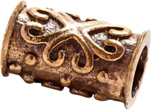Wikinger Haar Bartperle Knud Haarschmuck Bronze 7671