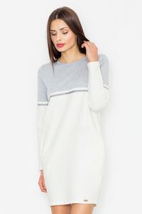 Figl Minikleid für Frauen Carnwene M510 weiß grau S