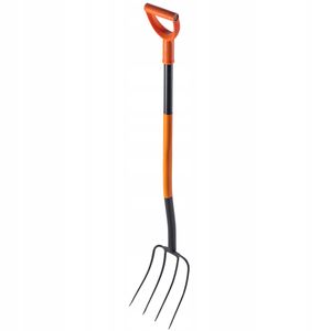 KADAX Gabel "Getas", ergonomische Gartenforke mit 4 Zinken, 132cm