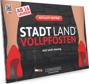 Stadt Land Vollpfosten® Rotlicht Edition – "Jetzt wird's dreckig." | A4 Spielblock