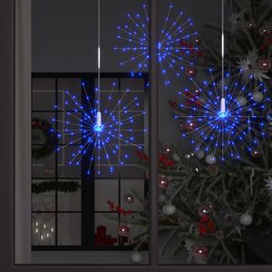 NEW®LED-Lichterkette Feuerwerk Blau 50 cm 140 LEDs Outdoor"Modisches Design"Lichtervorhang Dekoration für Weihnachten,Festivals,Geburtstagsfeiern