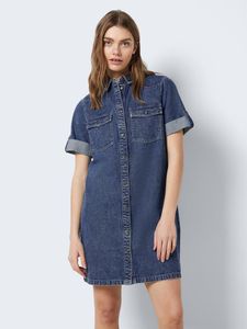 Kurzes Jeanskleid Oversize Denim Hemd Design Basic Shirtkleid | S