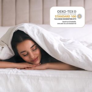 MSS e.K. Komfortschaum Matratzentopper 100 x 200 cm | optimale Körperanpassung | Mattress Topper 100x200 | designed und produziert in Deutschland