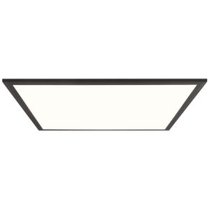 BRILLIANT schwarze LED Panel Deckenleuchte dimmbar ABIE |  60x60cm | 40 W | mit RGB-Beleuchtung | 2700-6200 Kelvin | Metall/Kunststoff