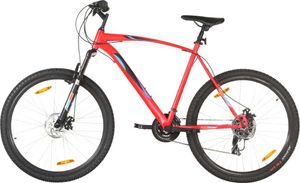 The Living Store Horský bicykel 21 rýchlosť 29 palcový bicykel 53 cm rám červený