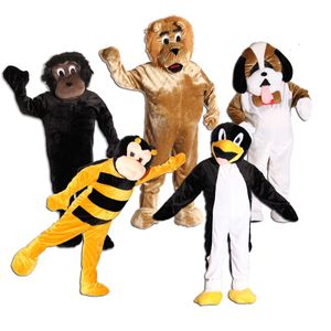 Maskottchen Promotion Lauf Kostüm Affe Hund Biene Löwe Pinguin Gr. 170-190 cm, Maskottchen:Pinguinkostüm