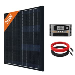 30W 12V Solarzelle Solarpanel Kit Solarmodul 0% MwSt Für Auto Boot Wohnwagen