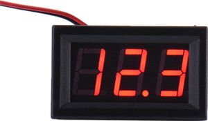 DC 3,2-30 V Zweidraht Voltmeter LED-Panel Digitale Anzeigespannungsmessgerät-Rot
