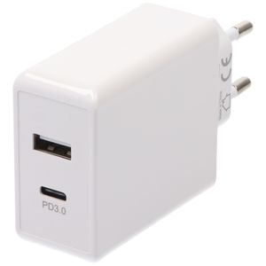 Dual USB-C™ PD (Power Delivery) Schnellladegerät (28W) weiß