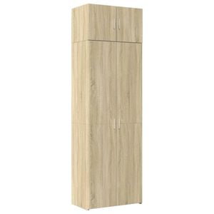 vidaXL Vysoká skriňa Sonoma dub 70x42,5x225 cm Materiál na báze dreva
