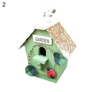 vogelhaus vogelkäfig malerei im freien garten hängend häuschen fütterer nest handwerk-2