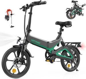 Elektrofahrrad Klapprad Ebike Elektrofahrräder Klappräder Faltrad 250W elektrisches Fahrrad E-Bike mit 7,5 Ah Batterie, 16 Zoll, für Jugendliche und Erwachsene