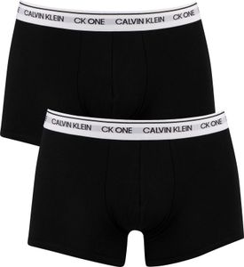 Calvin Klein Herren 2er Pack CK One Trunks, Schwarz XL