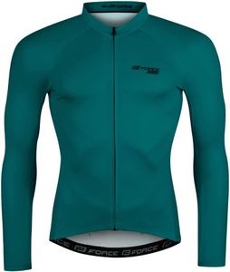 Bluza z długim rękawem Jersey FORCE PURE petrol %% : Rozmiar - M Rozmiar: M