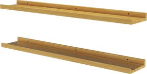 Vicco Wandregal Linus, 90 x 4 cm 2er Set, Naturholz