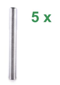5x M10 Gewinderöhrchen Gewinderohr Gewinde Rohr 10cm 100mm für Porzellanfassung