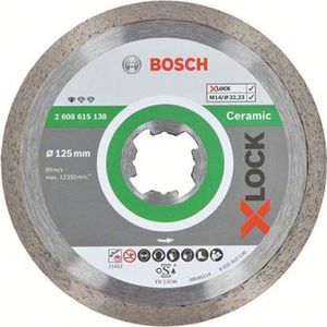 Bosch X-LOCK Diamanttrennscheibe Standard for Ceramic 125 x 22,23 x 1,6 x 7 mm