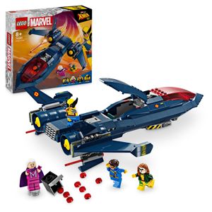 LEGO Marvel X-Jet der X-Men, Modell-Flugzeug zum Bauen mit Figuren inkl. Wolverine und Rogue, Superhelden-Spielzeug für Kinder, Geschenk für Jungs und Mädchen ab 8 Jahren 76281