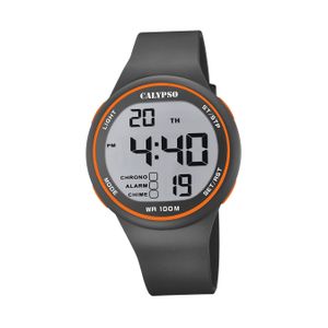 Calypso Kunststoff Herren Uhr K5795/4 Digital Sport Armbanduhr grau D2UK5795/4