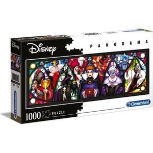 Clementoni 39516 - Disney Villains - 1000 Teile Puzzle - Panorama Collection