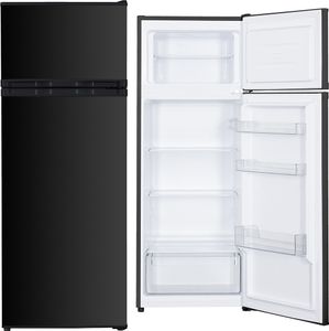 PKM Kühl-Gefrierkombination Kühlschrank GK212 B schwarz 206 L 143 cm 4****
