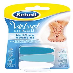 Scholl Velvet smooth Nástavce pro péči o nehty 1 ks