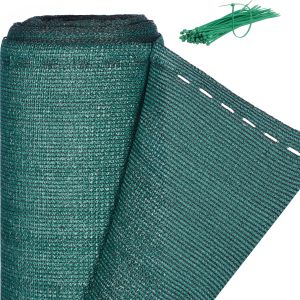 relaxdays Windschutznetz dunkelgrün 30,0 x 1,2 m