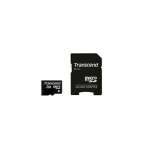 Transcend 2GB microSD + SD-Adapter