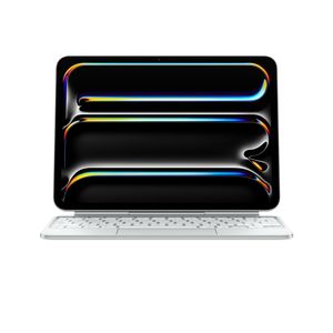 Apple iPAD Pro M4 11 Magic Keyboard White-FRA - Tastatur - AZERTY