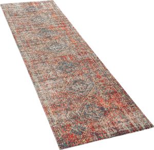 Teppich Outdoor Rot Terrasse Balkon Orientalisches Design Robust Wetterfest Grösse 80x150 cm