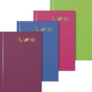 Adressbuch A7 großes Register farbig sortiert