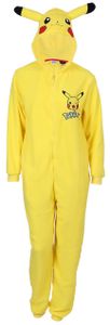 POKEMON Pikachu Ganzkörper Schlafanzug, Schlafoverall, Onesie, Einteiler M/L