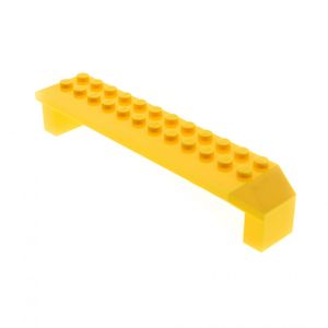 1x Lego Stütze gelb 2x14x2 Pfeiler Träger Brücke Bogen Radkasten 7900 30296