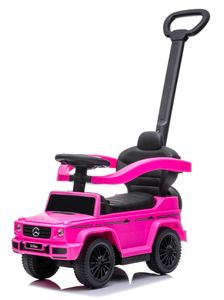 Rutscher Rutschauto Rutschfahrzeug Kinderauto mit Stange Spielzeug ab 1 Jahr Mercedes Benz G350d rosa