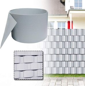 Sessamen-LP 30x zástena na ochranu súkromia z pevného PVC pre dvojité pletivo - zástena na ochranu súkromia na balkóne, 25m x 19cm (30 ks, sivá)