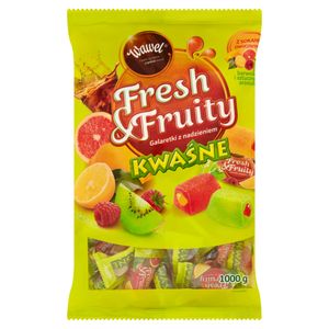 Wawel Fresh & Fruity Kwaśne Galaretki Z Nadzieniem 1000 G