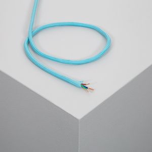 Textilkabel Blau 10 m