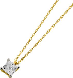 Diamant Kette 0.50ct Anhänger Gold 585 14K Lab Grown Diamant 45