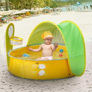Babybecken, Pop-up-Strandzelt für Babyzelt und Swimmingpool Tragbares Kinderbecken-Spielzelt für Indoor-Spiel Außenpool