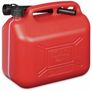 IWH Kraftstoffkanister Kunststoff 10 l rot mit Ausgießer und Füllstandsanzeige