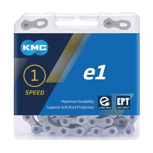 KMC Kette e1 EPT für Nabenschaltung 1/2 x 3/32', schmal, 110 Glieder, silber