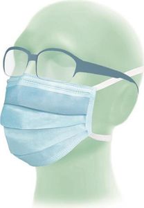 12x Suavel® AntifogOP-Maske für Brillenträger, blau, | Packung (50 Stück)