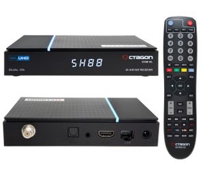OCTAGON SX88 V2 4K UHD S2+IP 5G Wi-Fi 1xDVB-S2 E2 Linux Smart TV Sat Receiver Vorprogrammiert